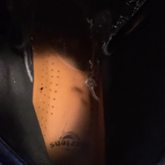 Dr. Martens Black Leather 8-Eye Lace-Up Boots with Yellow Stitching - Picture 8 of 9